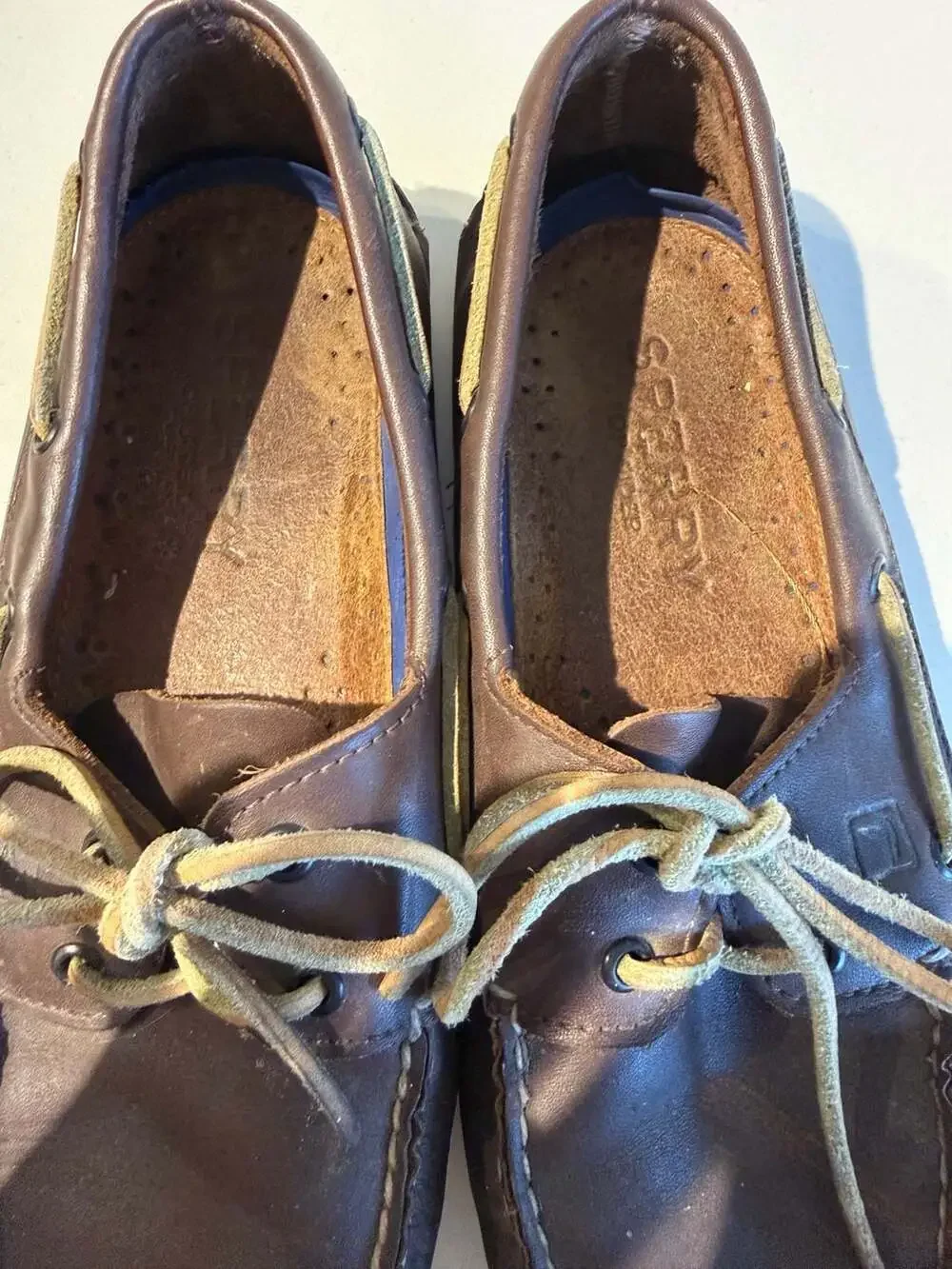 Sperry Authentic Original 2-Eye Boat Shoe in Dark Brown Leather
